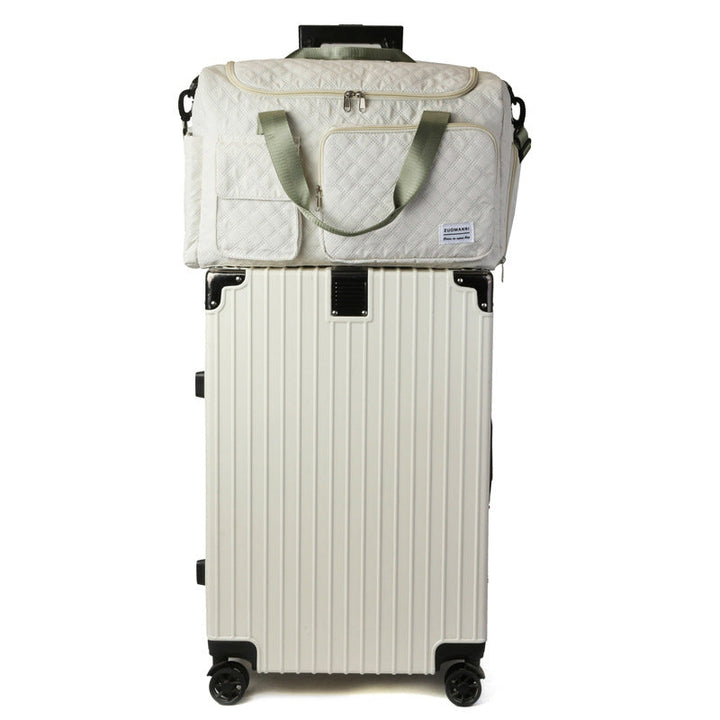 Spacious Sport Duffel Bag With Textured Surface Kalsten