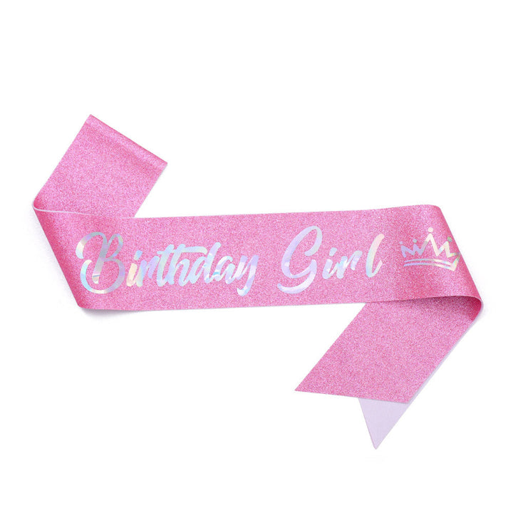 Women's festive birthday sash with glitter Kalsten