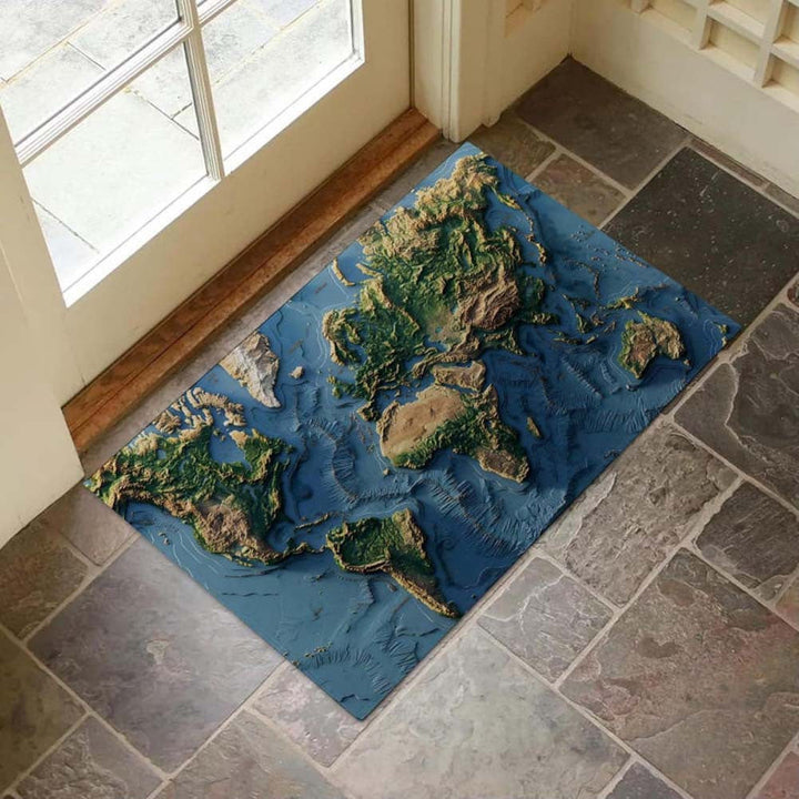 3D Geographical Design Floor Mat Kalsten