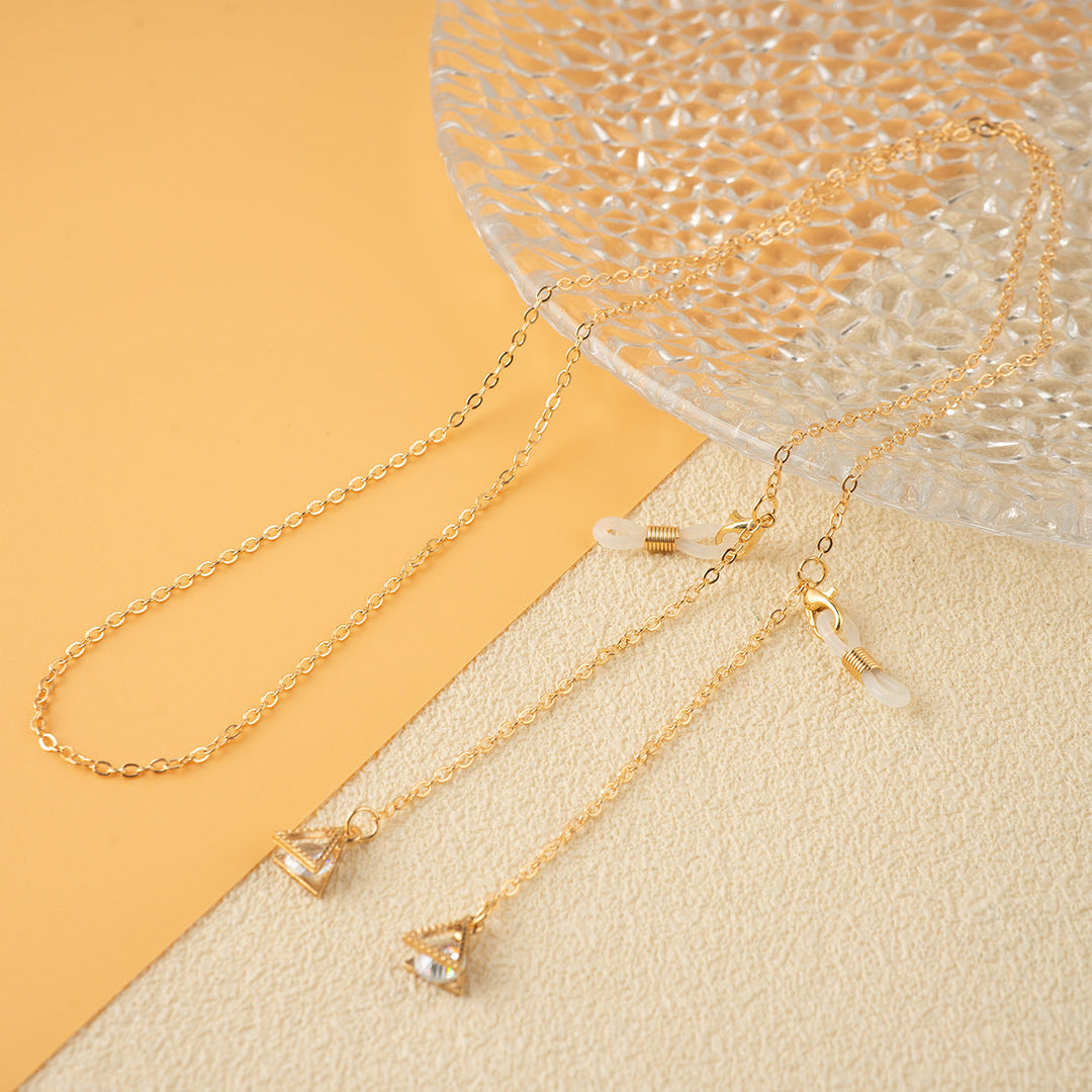 Unique Triangle Pendant Chain Necklace Kalsten