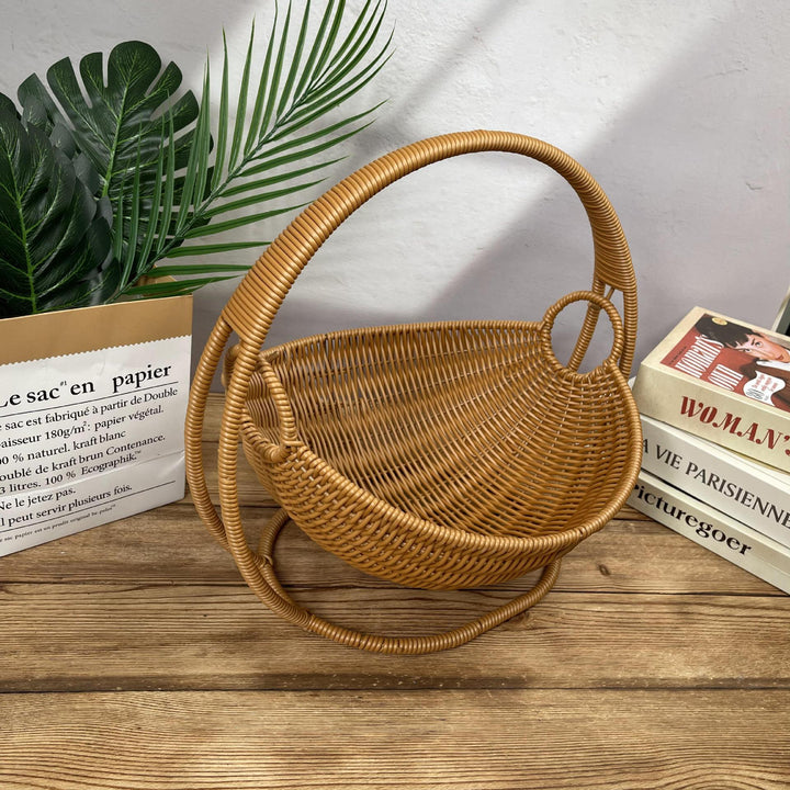 Ladies stylish decorative storage basket on metal frame Kalsten