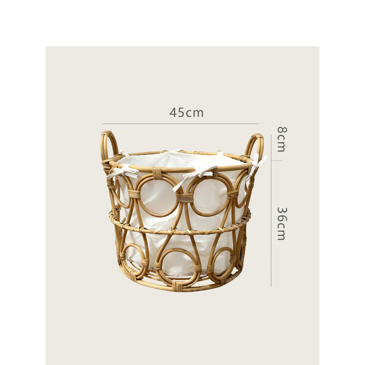 Basket with Round Cutout Acalora