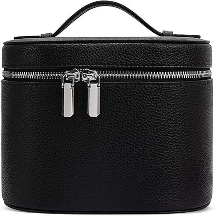 Cosmetic bag with practical carrying handle and double zipper Kalsten