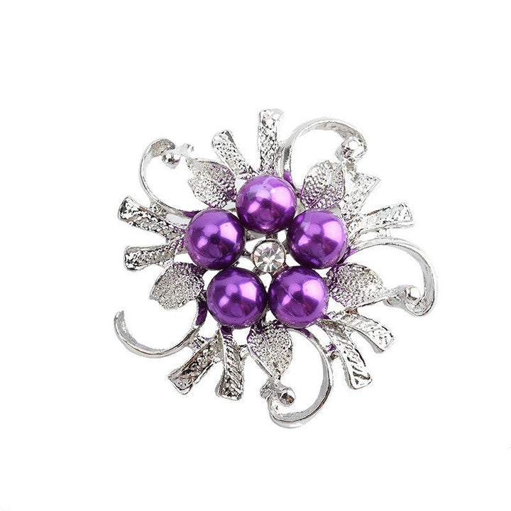 Glamorous brooch with pearl set Kalsten