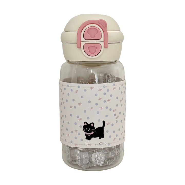 Women's water bottle with creative design and integrated straw Kalsten