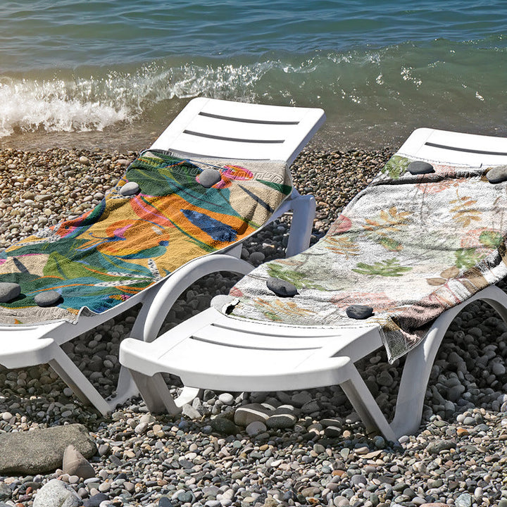 Beach towel made of skin-friendly microfiber with a creative pattern mix Kalsten
