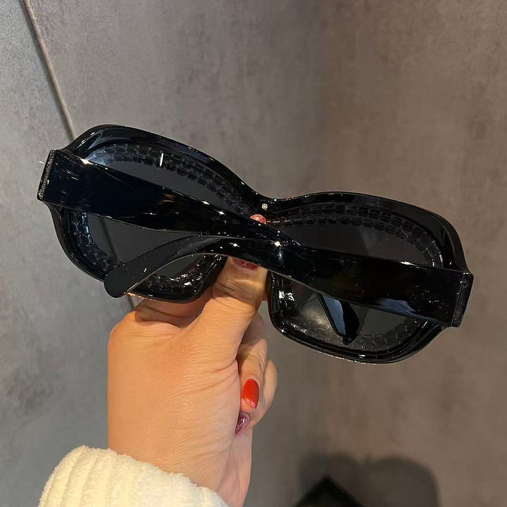 Women's glamorous sports sunglasses with extravagant crystal frame Kalsten