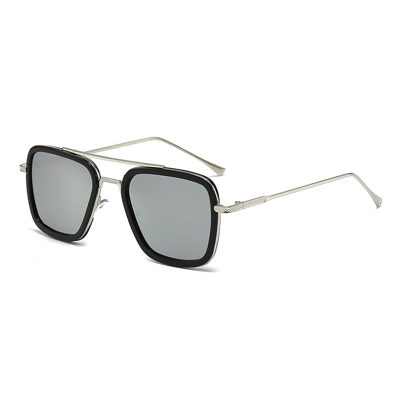 Women's fashionable square sunglasses with glamorous metal frame Kalsten