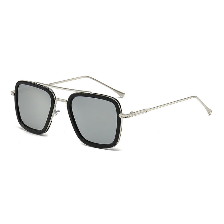 Women's fashionable square sunglasses with glamorous metal frame Kalsten