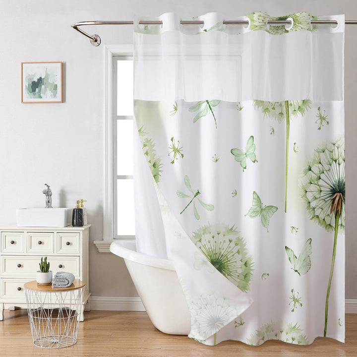 Botanical Floral Art Shower Curtain Kalsten