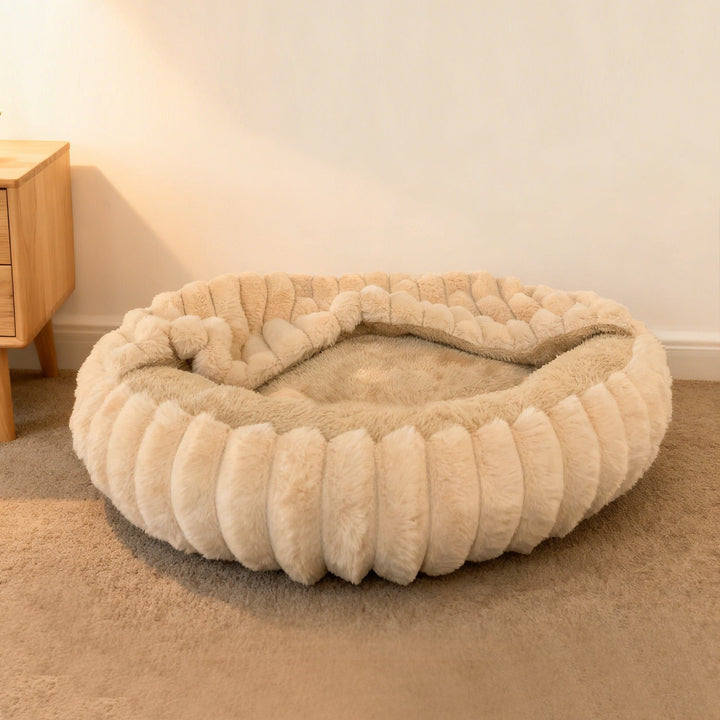Ladies Cozy and Round Pet Bed with High Edge Kalsten