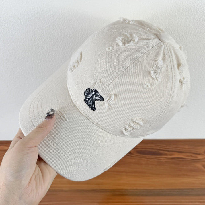 Men's Distressed Adjustable Baseball Cap Kalsten