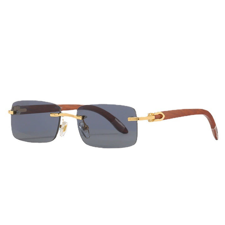 Women elegant rectangular sunglasses with high-quality metal frame and polarized lenses Kalsten
