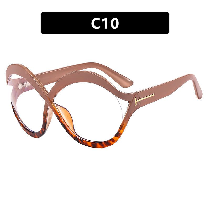 Women's extravagant Cat-Eye sunglasses with curved frame Kalsten
