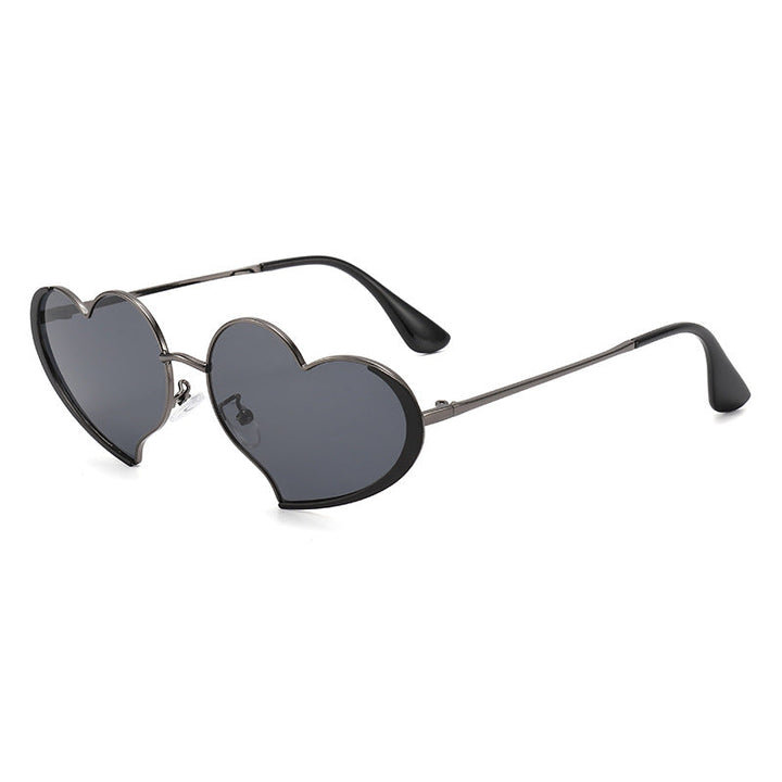 Ladies heart-shaped sunglasses with glamorous frame Kalsten