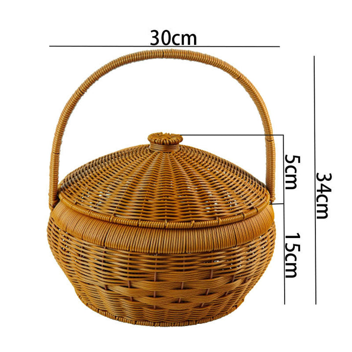 Women's Elegant Laundry Basket with Lid and Practical Handles Kalsten