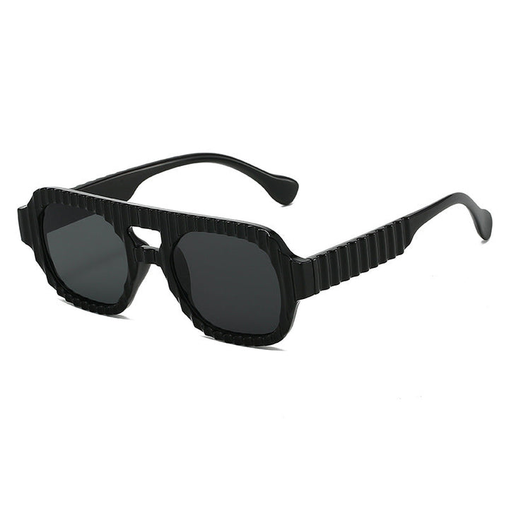 Ladies fashionable sunglasses in futuristic design with textured frame Kalsten
