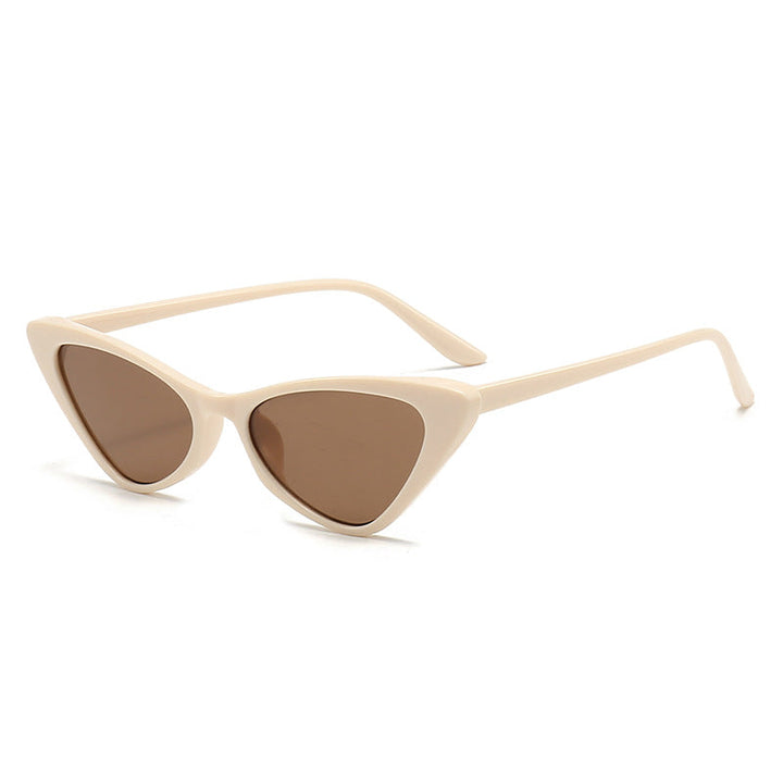 Women's Stylish Cat-Eye Sunglasses with Glossy Plastic Frame Kalsten