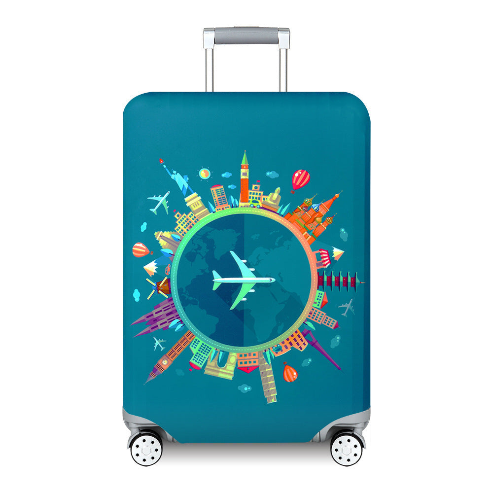Unisex nan Kids Luggage Cover for Hard Shell Suitcases with Fun Space Design made of Elastic Polyester-Spandex Kalsten