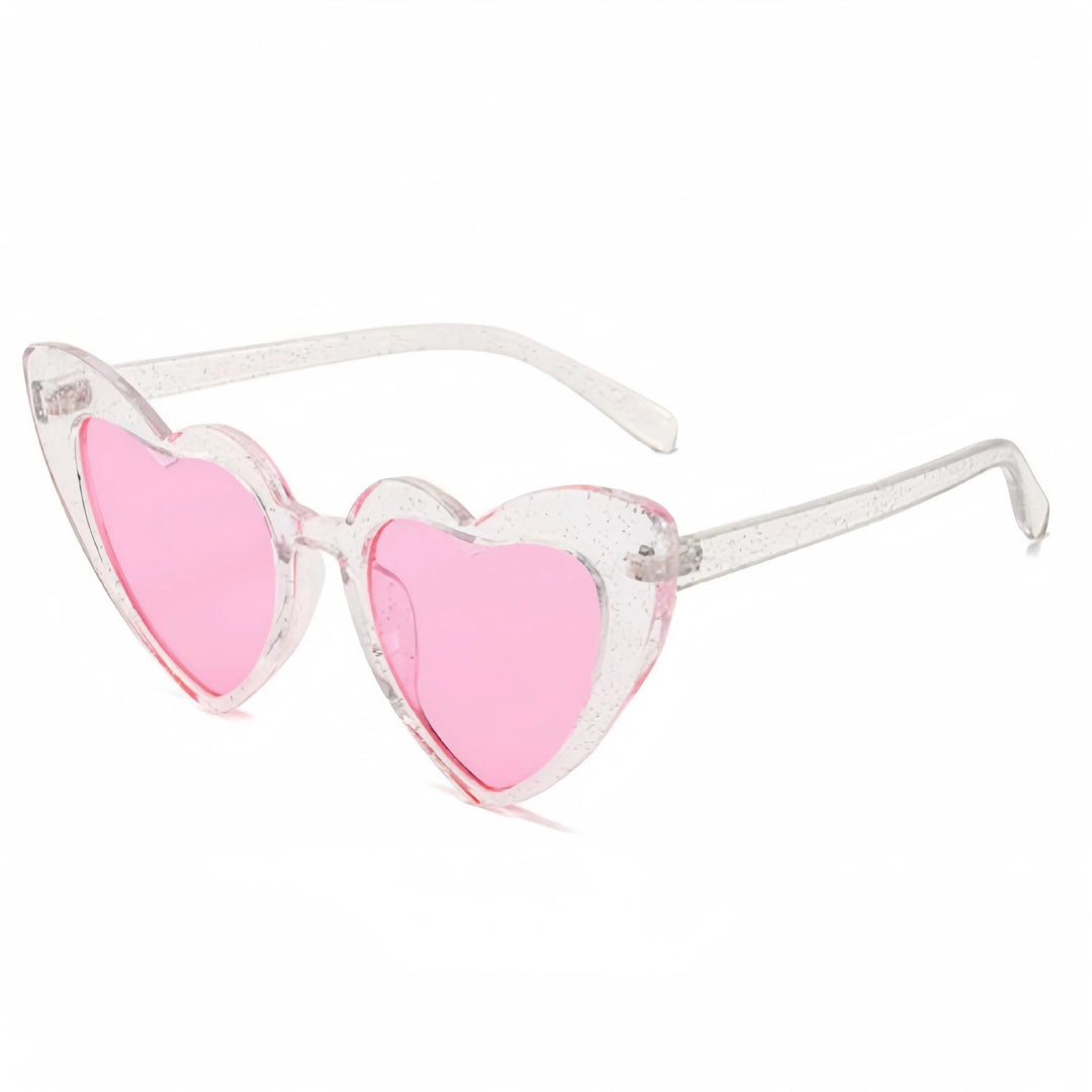 Women's Heart-Shaped Sunglasses with UV Protection and High-Quality Film Processing Kalsten