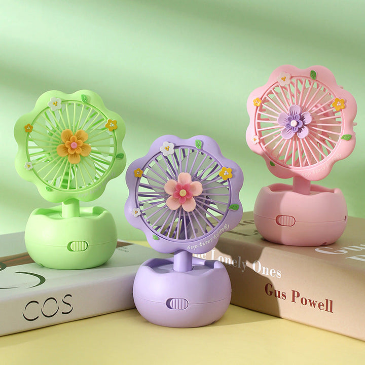 Women portable flower design mini fan Kalsten