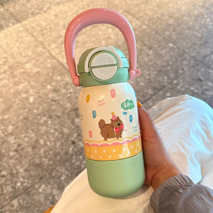 Women's water bottle with interactive animal design Kalsten