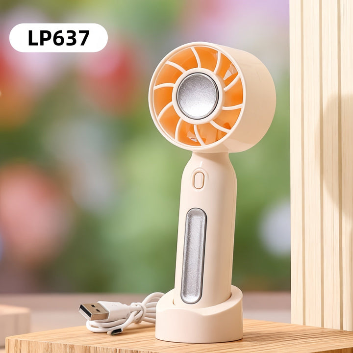 Women's Portable Mini Hand Fan with Ergonomic Design and USB Connection Kalsten