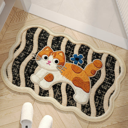 Cute Cat-Themed Decorative Bath Mat Acalora