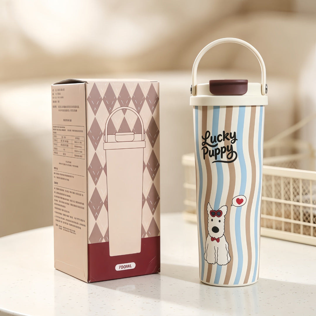 Women’s insulated bottle with high-quality floral design Kalsten