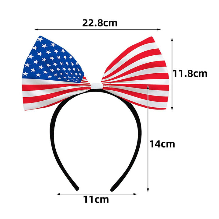 Ladies oversized bow headband with star pattern Kalsten