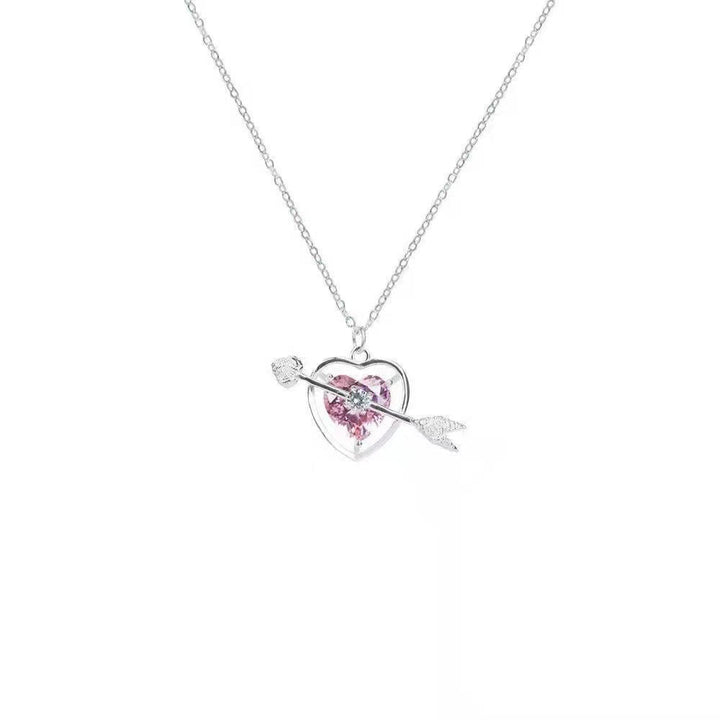 Playful angel neck chain with heart and wings Kalsten