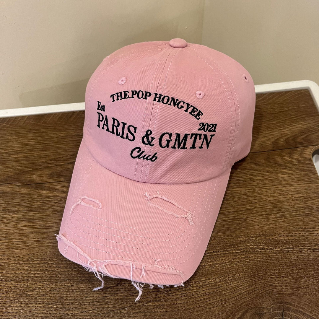 Men's Distressed Cotton Twill Baseball Cap Kalsten