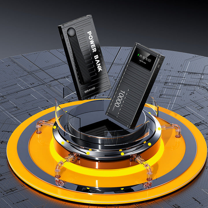 Compact power bank with LED display and fast charging function Kalsten