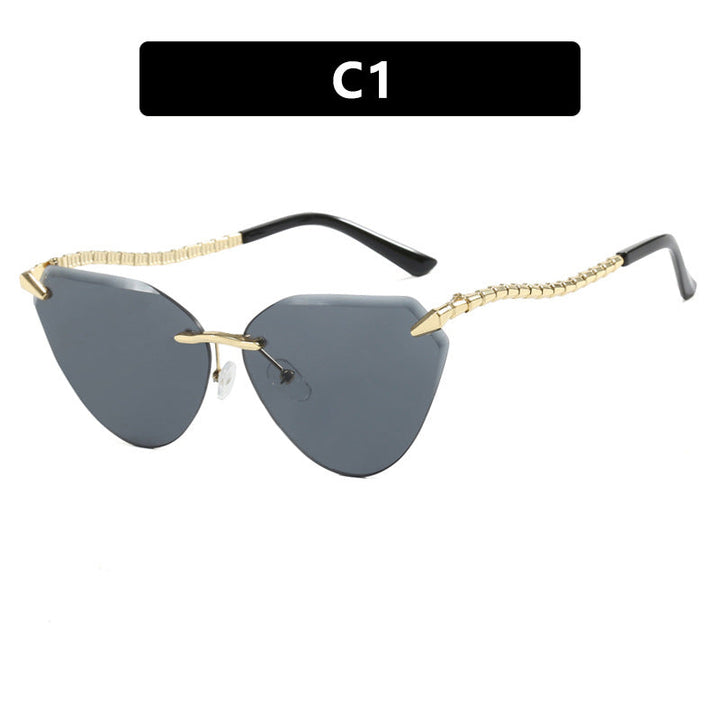 Women's Cat-Eye Sunglasses with unique gold frame design and protective lenses Kalsten