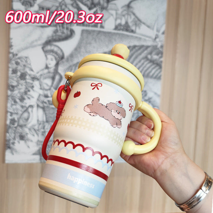 Ladies creative drinking cup with practical flip lid Kalsten