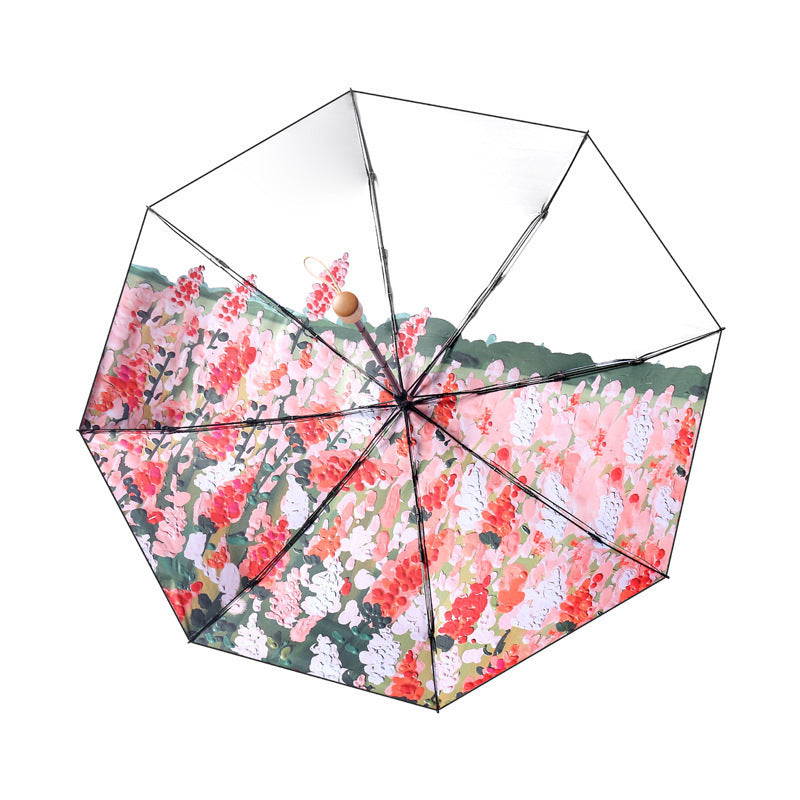 Women’s practical foldable umbrella with floral design Kalsten