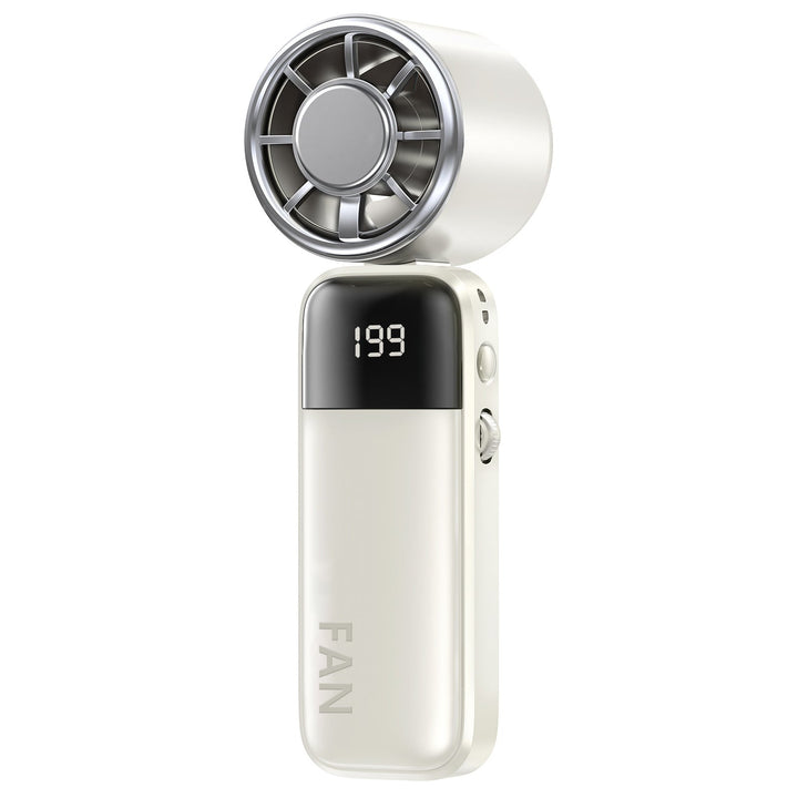 Women's Portable High-Performance Handheld Fan with Digital Display Kalsten