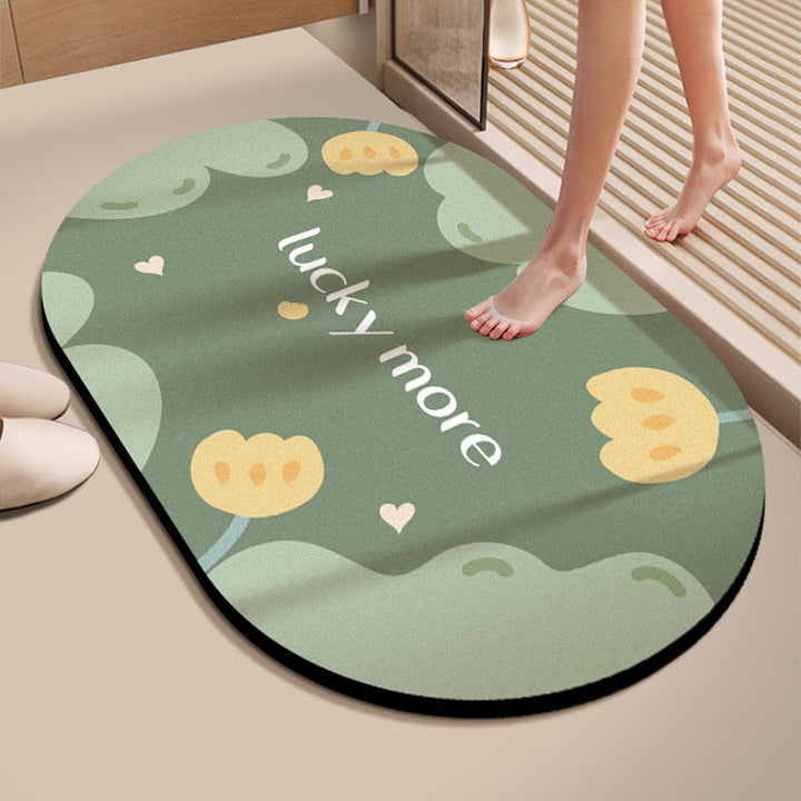 Absorbent Bathroom Floor Mat Kalsten