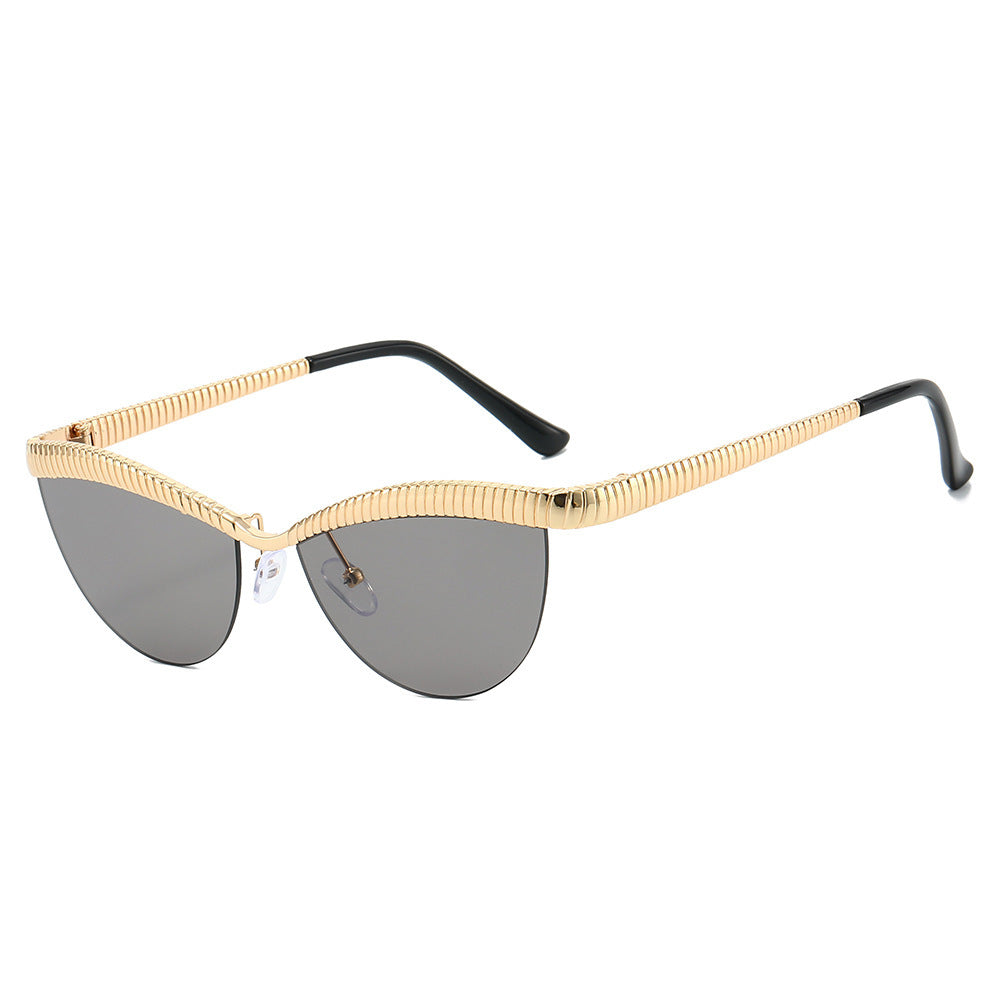 Women Designer Sunglasses with unique, curved frame Kalsten