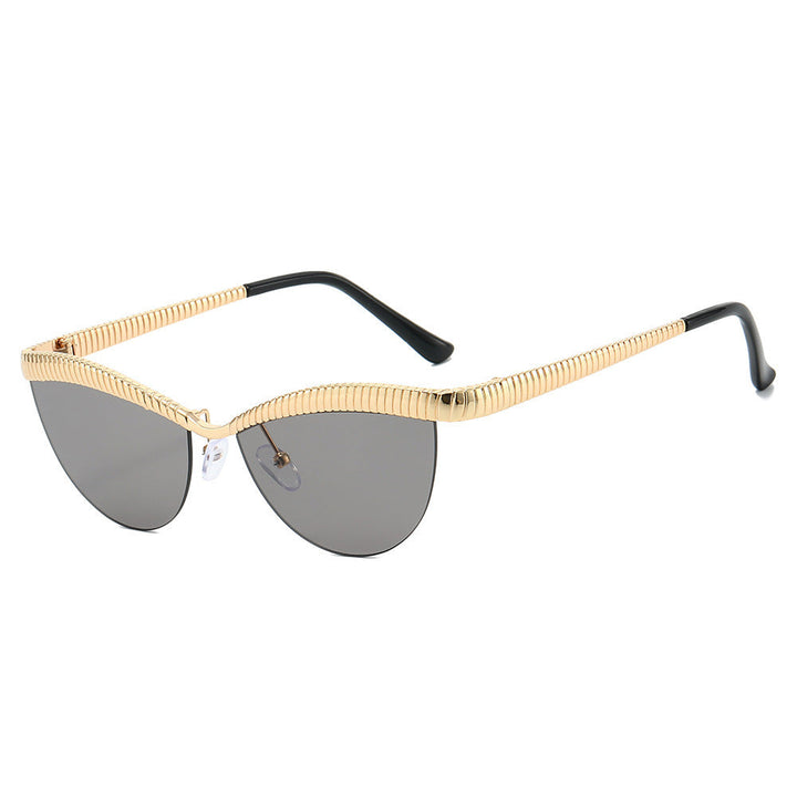 Women Designer Sunglasses with unique, curved frame Kalsten