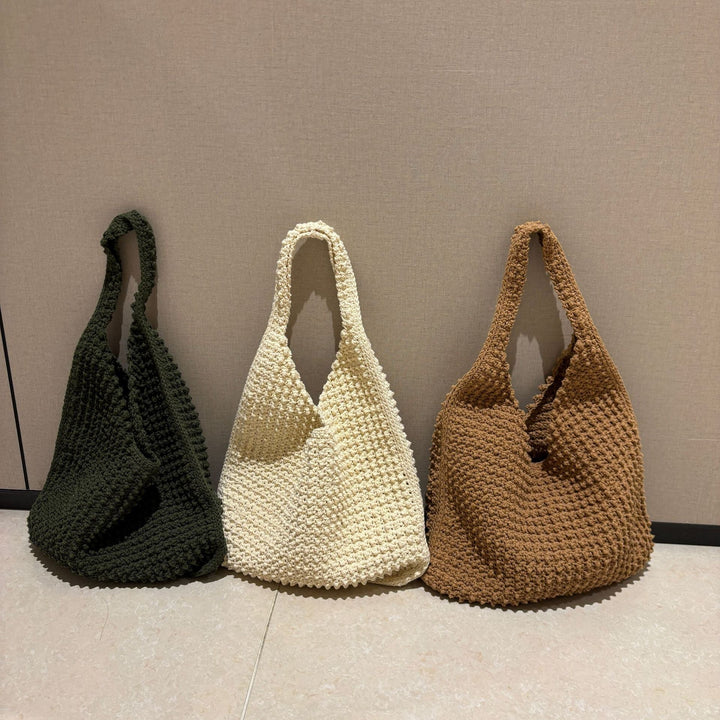 Hand-knotted everyday bag with structured surface Kalsten