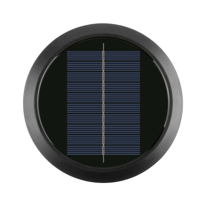 Round Solar Wall Lamp With Quad-Beam LED Decorative Outdoor Sconce And Weatherproof Housing Kalsten
