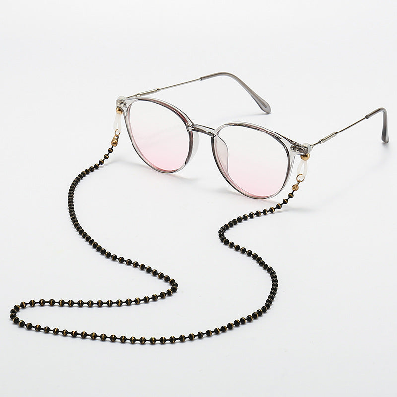 Fashionable Cat-Eye Glasses with Beaded Chain Kalsten
