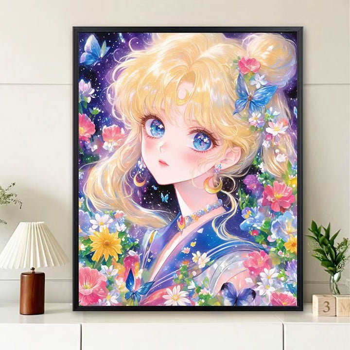 Whimsical Floral Character Art Print Kalsten