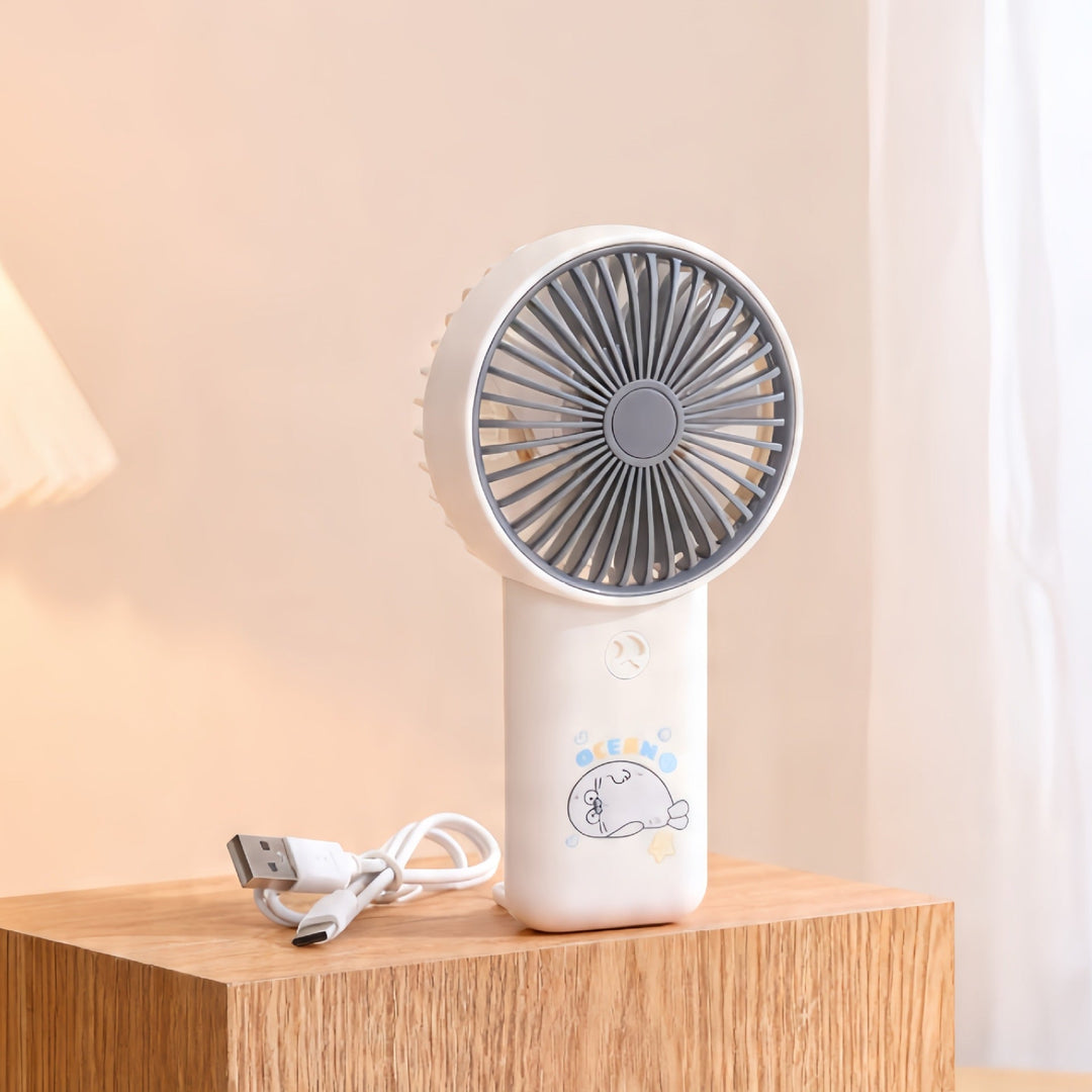 Ladies Portable USB Hand Fan with Elegant Design Kalsten