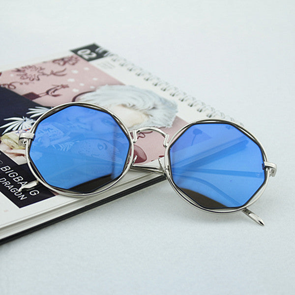Women's Fashion Octagonal Sunglasses with Mirrored Lenses Kalsten