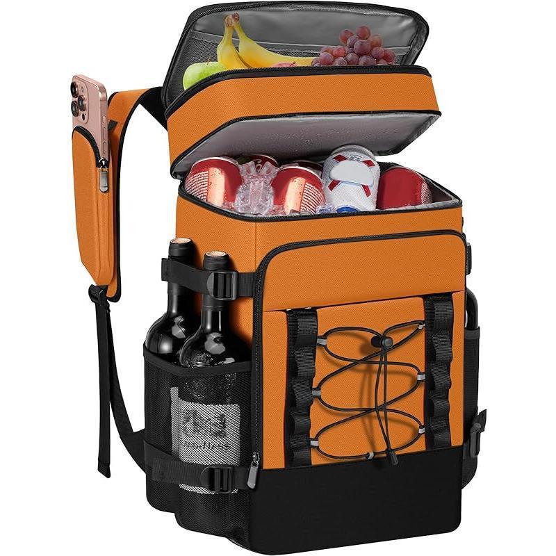 Unisex insulated cooling backpack with bottle holder, organizer pocket and padded carrying comfort Kalsten