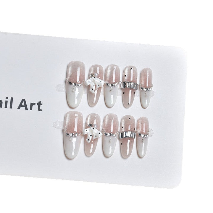 Glamorous Crystal-Embellished Press-On Nail Extensions Kalsten