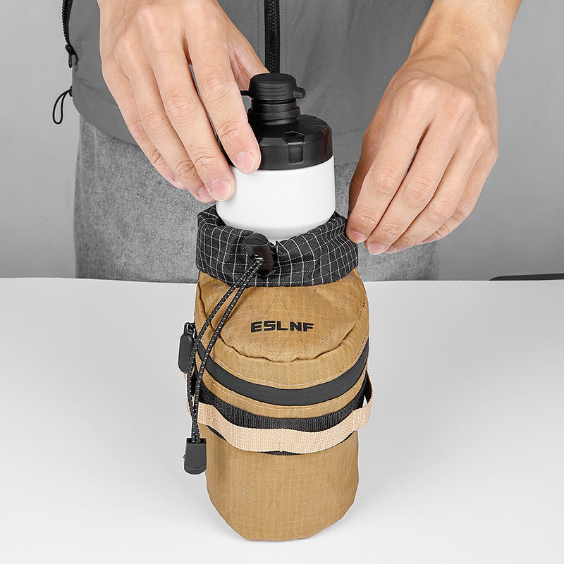 insulated tactical bottle pouch with drawstring lid and MOLLE straps Kalsten