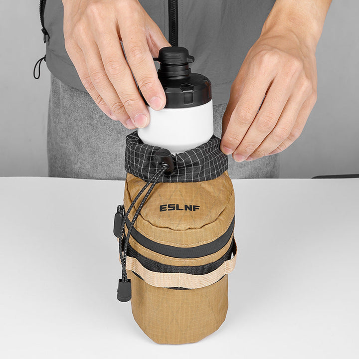 insulated tactical bottle pouch with drawstring lid and MOLLE straps Kalsten